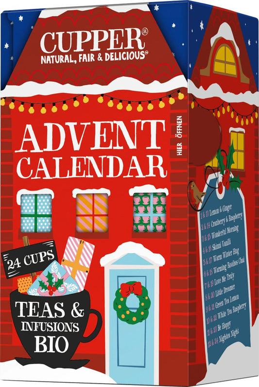Cupper Advent Calendar met 24 zakjes thee