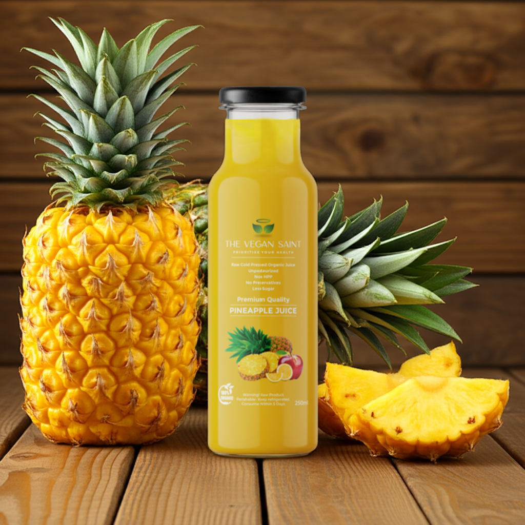 Frisse verse koudgeperste ananassap - 250 ml