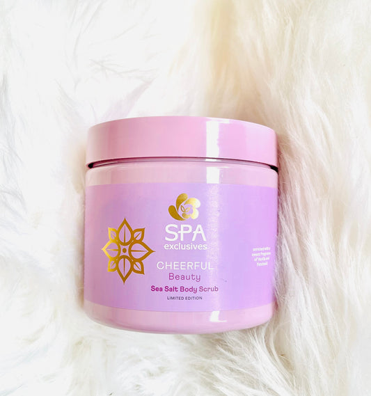 Body scrub by Spa Exclusives - cheerful beauty - vanille en patchouli geur - 500 gram