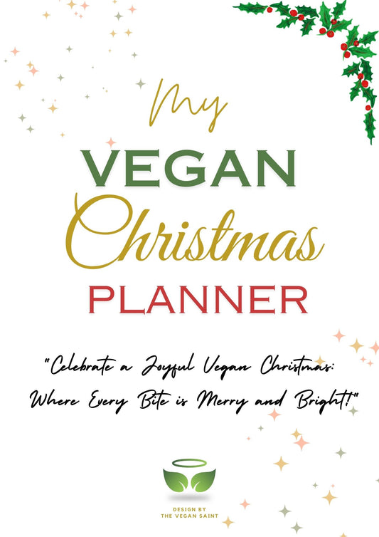 Voorblad van de kerstplanner van The Vegan Saint -Engelstalig