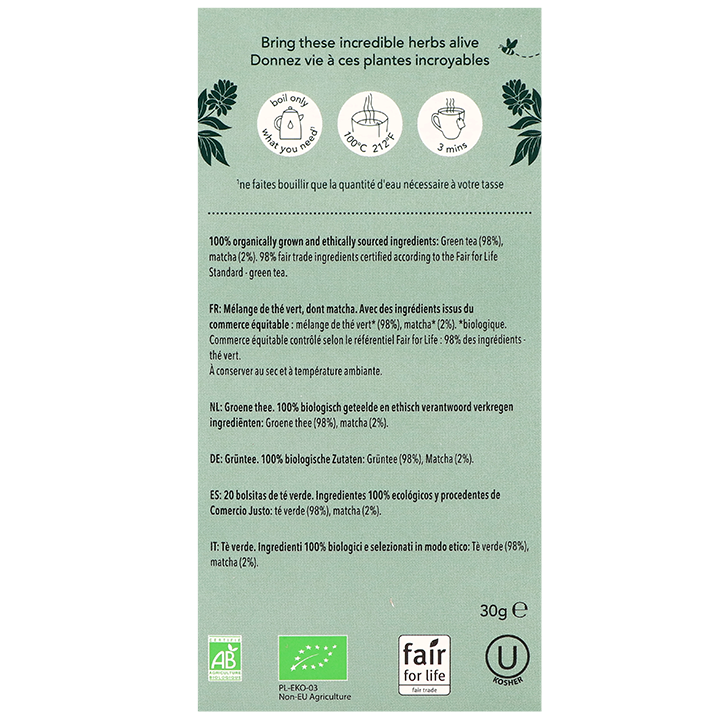 Pukka Supreme Matcha - 20 theezakjes