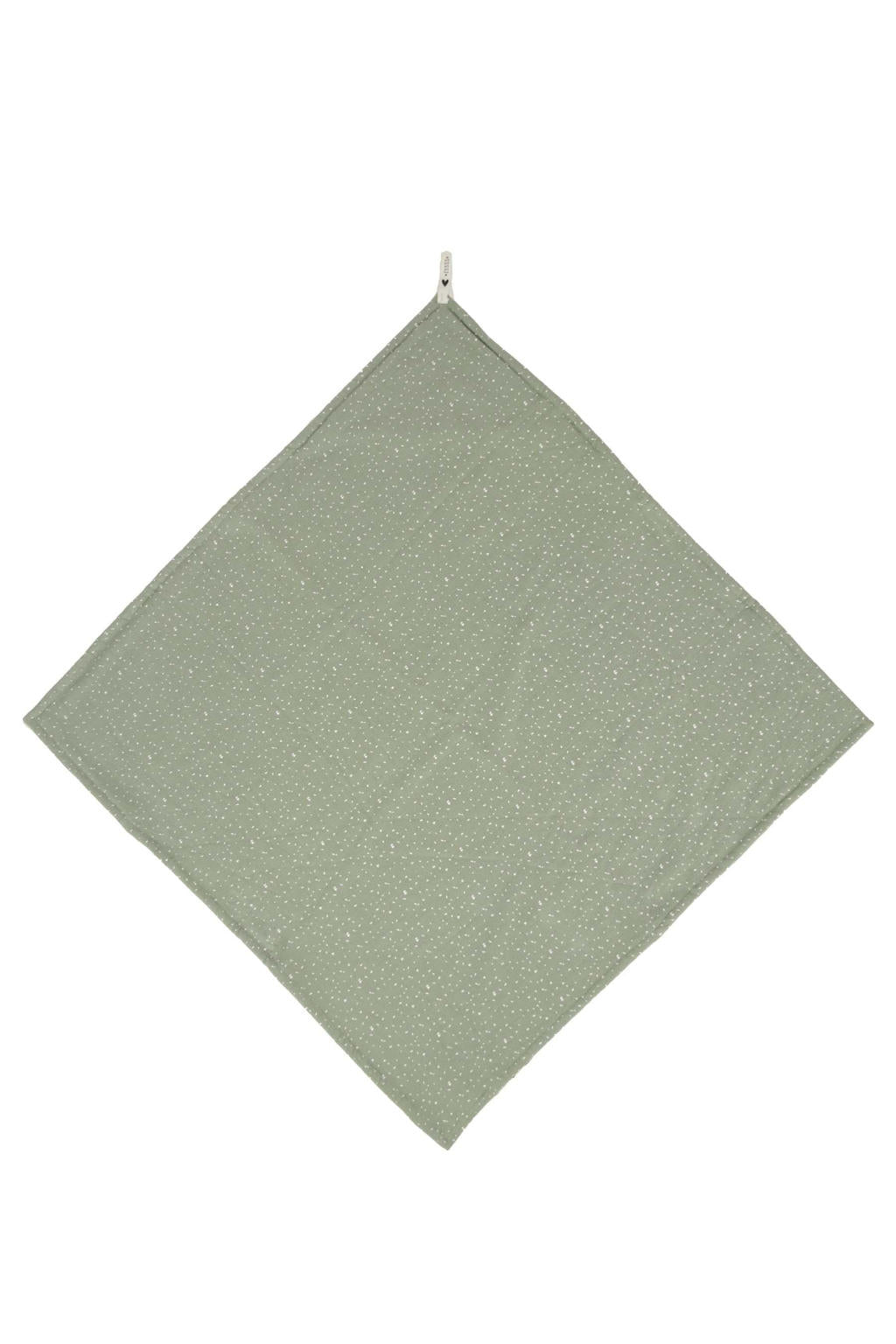 zusss-wikkeldeken-spetters-75x75-cm-saliegroen-groen