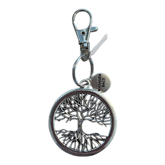 Sleutelhanger - Madhura Bags - Zilverkleurige sleutelhanger Tree of Life