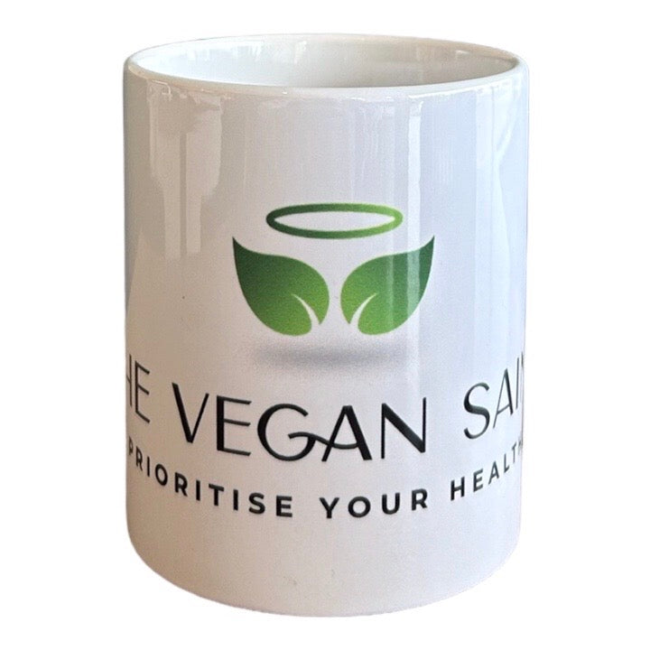 Theemok voor elke Vegan liefhebber - The Vegan Saint Home Collection- wit met logo