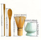 Complete Matcha Set (3 stuks) – Chasen, Chashaku &amp; Keramische Fitting voor Authentieke Theeceremonie