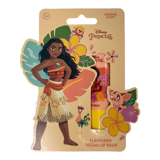 Vegan lipbalm met sinaasappelsmaak voor kinderen van Disney Princess Pocahontas .