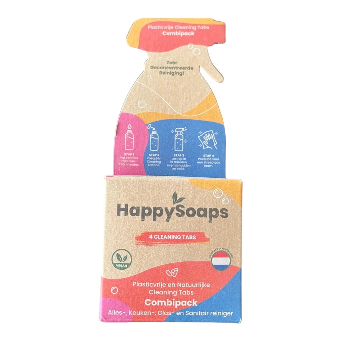 Happy Soaps - Combi pack - 4 Cleaning tabs