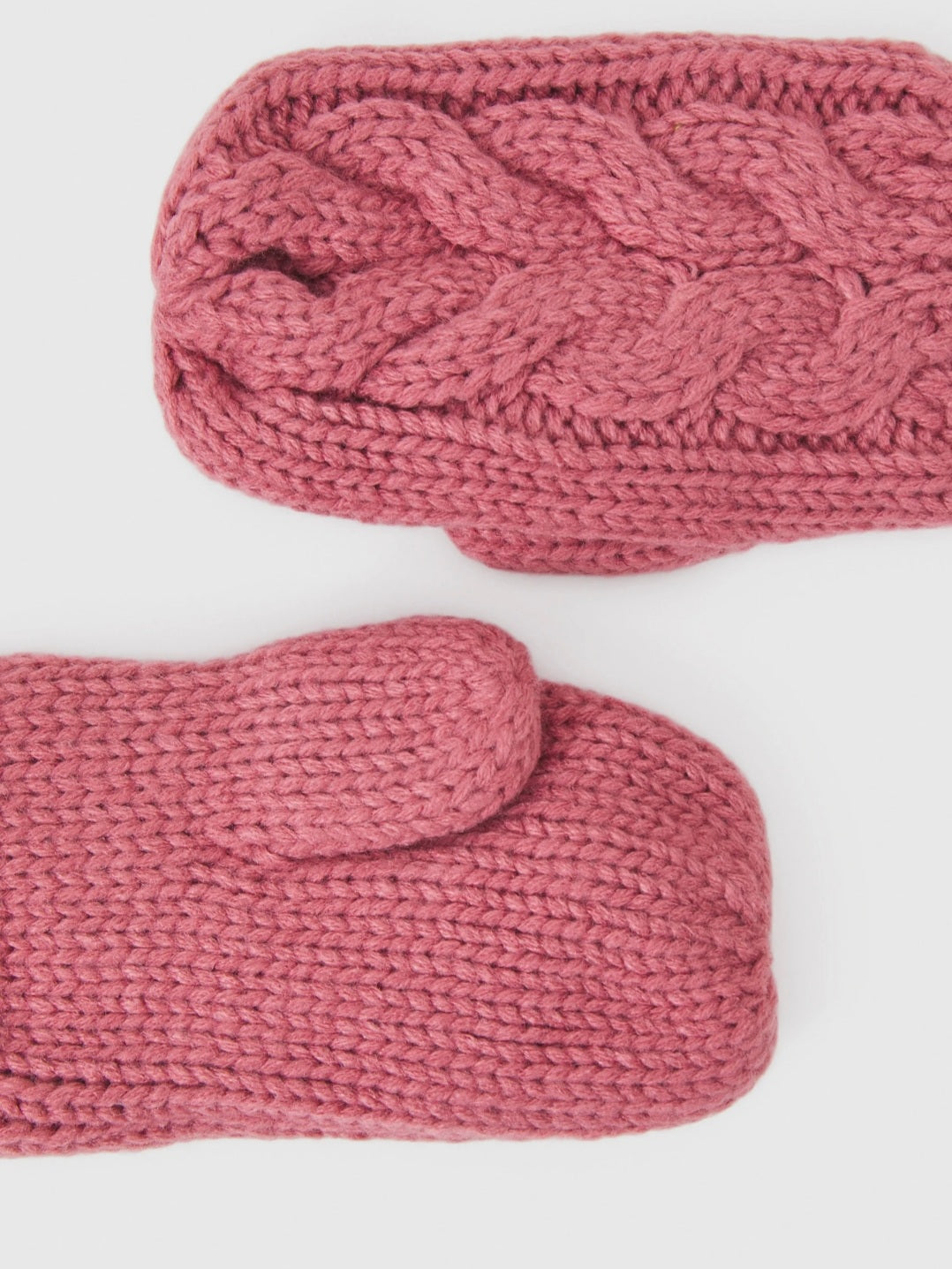 GAP Fleecegevoerde Kabel Gebreide Kinderhandschoenen – Stijlvolle en Warme Winterhandschoenen- 2 maten