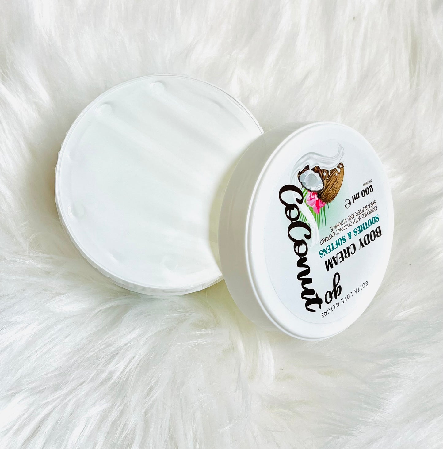 Body crème van Gotta love Nature compleet Vegan - met kokos, sheabutter en Vitamine E - 200 ml