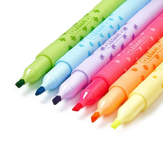 Legami - magic highlighters - uitwisbare highlighters - 6 stuks