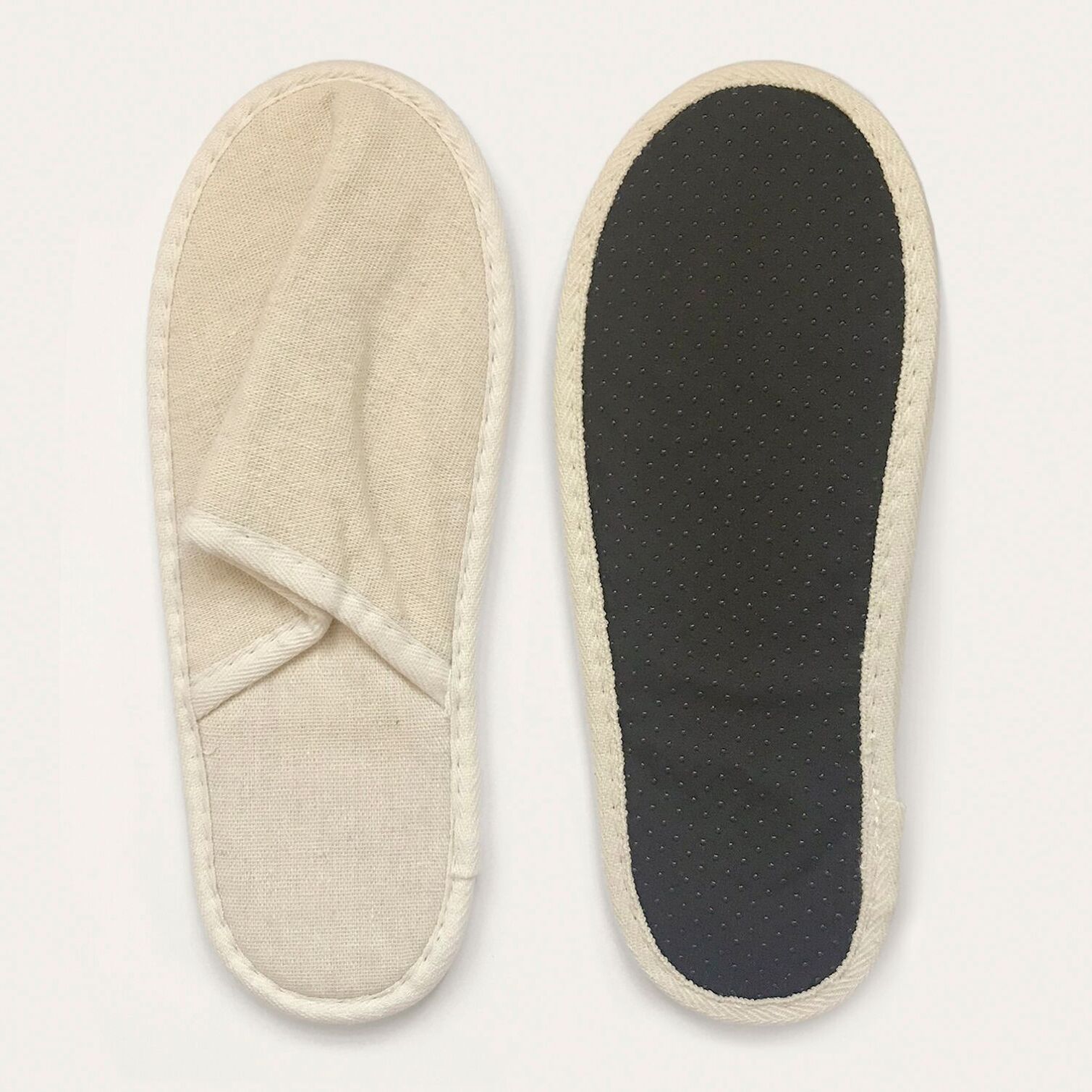 Organic fabric travel slippers - one size