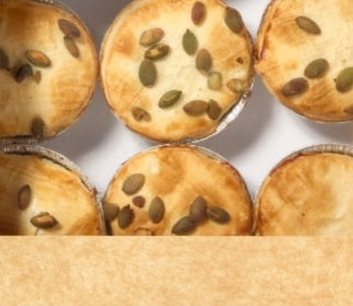 Mini Vegan linzencurry quiche