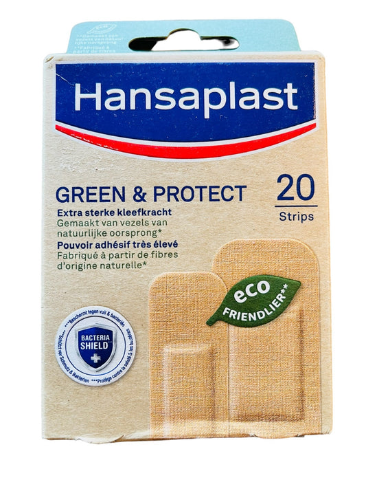 Eco friendly pleisters van Hansaplast - Green & Protect - 20 strips