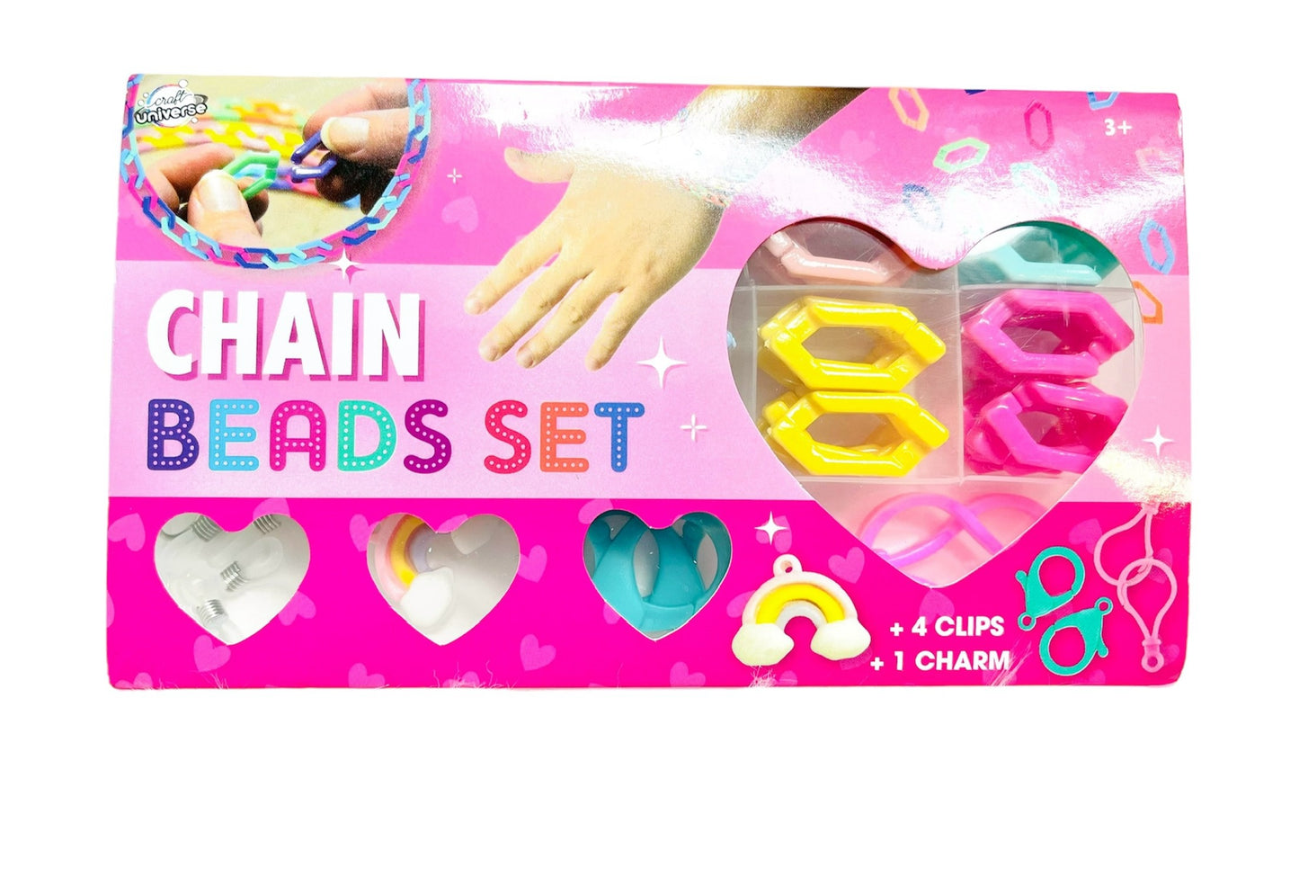 Armbandjes maken met gekleurde schakels van Craft Universe - 125 gram