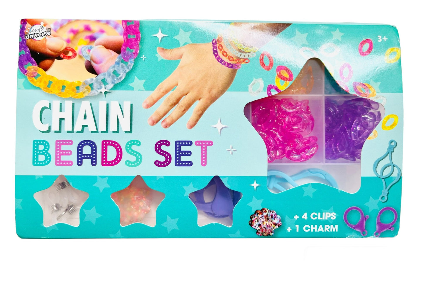 Armbandjes maken met gekleurde schakels van Craft Universe - 125 gram