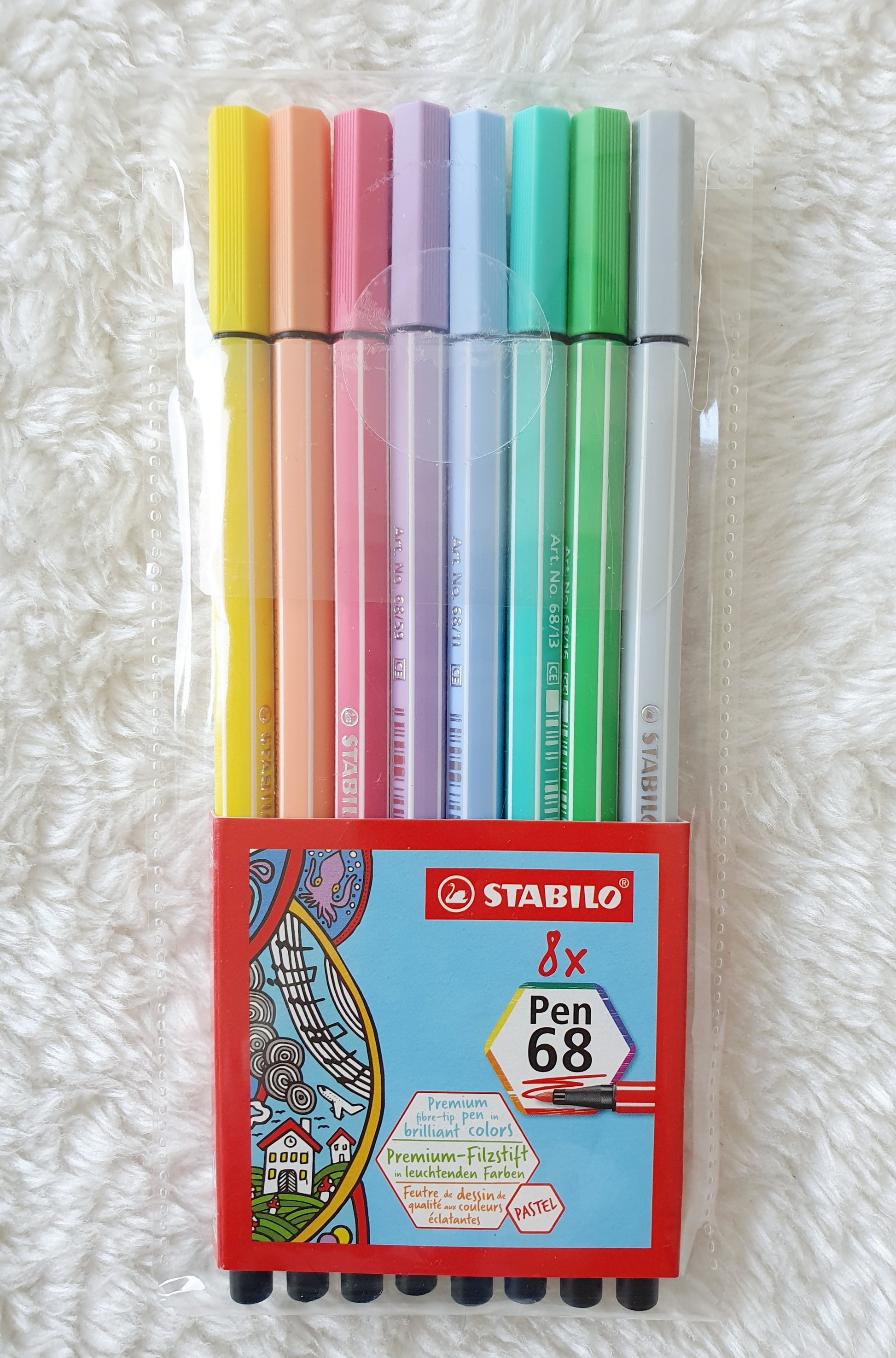 Sabilo_pasteltinten_hoogwaardige_viltstiften_- 8_stuks in etui
