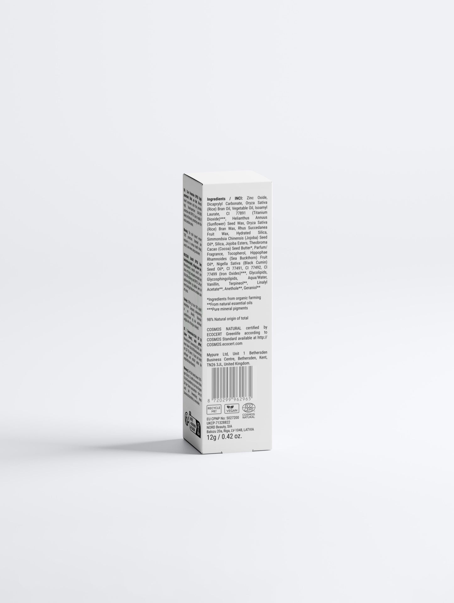 Zonnebrand stick op minerale basis | SPF 50 – Zachte Bescherming voor Gevoelige Huid