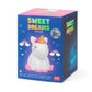 Unicorn nachtlampje voor de kinderkamer in een doos.