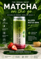 Matcha aardbei - 350 ml - The Vegan Saint