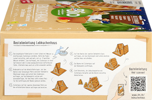 Veganistisch peperkoekhuisje-knutselpakket