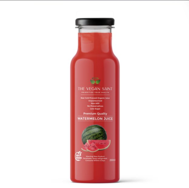 Verse koudgeperste watermeloensap van The Vegan Saint - 250 ml