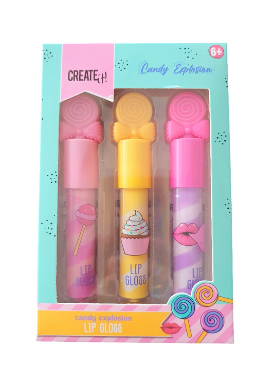 Candy Lipgloss - 3 stuks