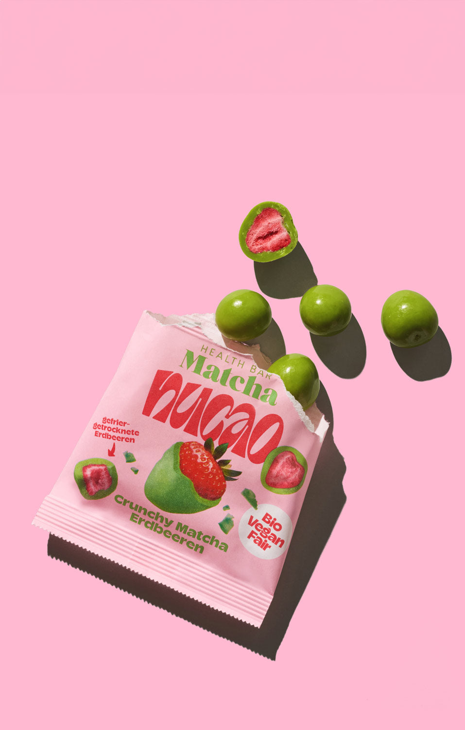 Nucao fruits matcha | Health Bar | aardbeien | 50 gram