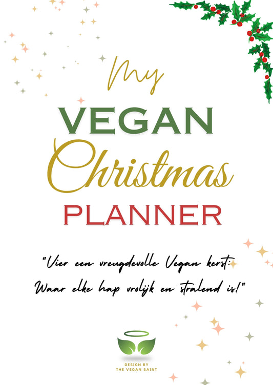 voorblad Vegan Kerstplanner -Nederlands talig